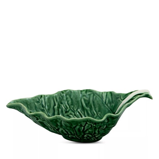 Bordallo Pinheiro Green Cabbage Leaf Sauceboat