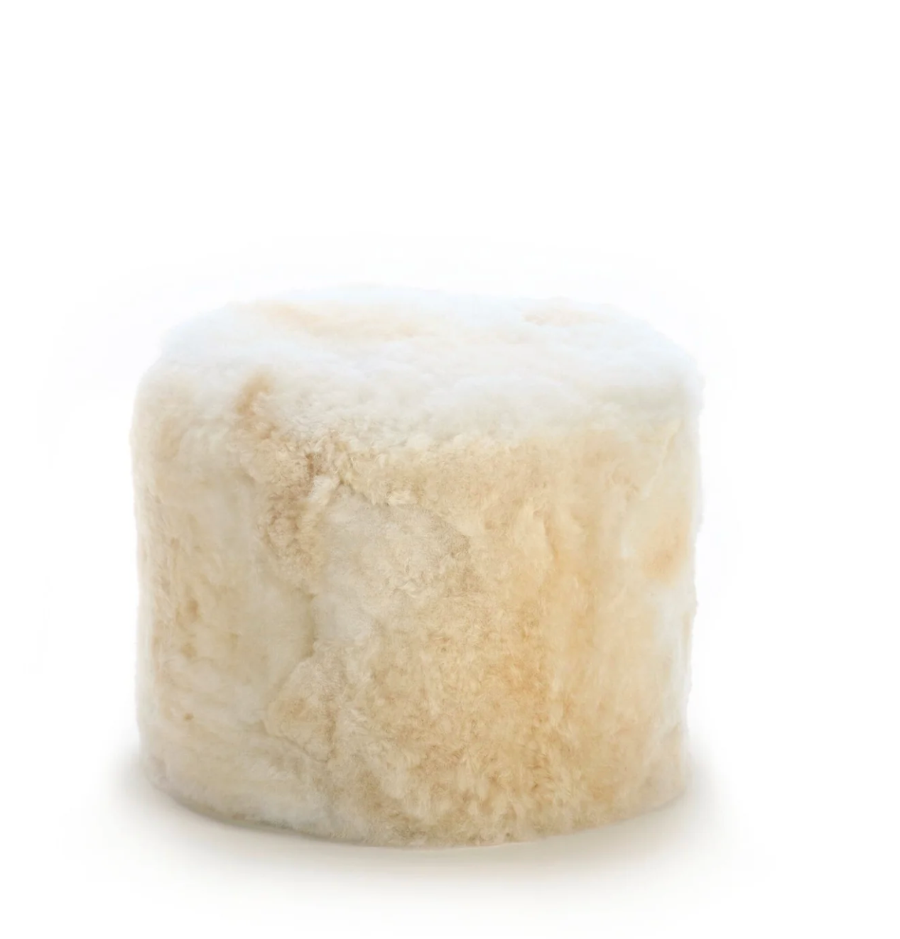 WEICH Lio Pouf In Off White Beige