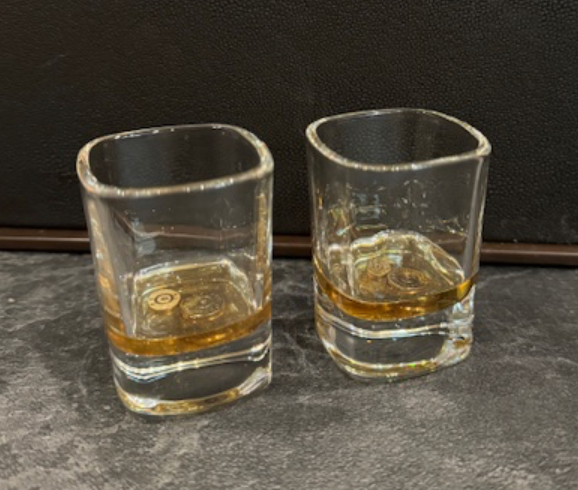 Square Shot Glass w/ Custom Resin and Design (Multiple Designs)