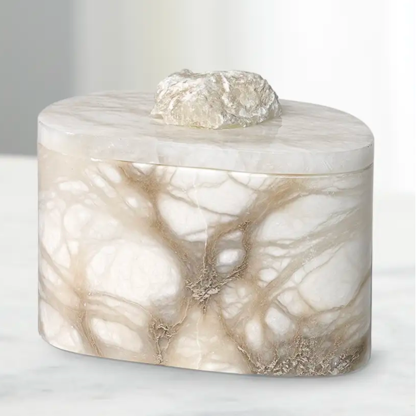 Palecek Celine Alabaster Box, Large