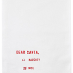 Holiday Tea Towel -Dear Santa Checklist