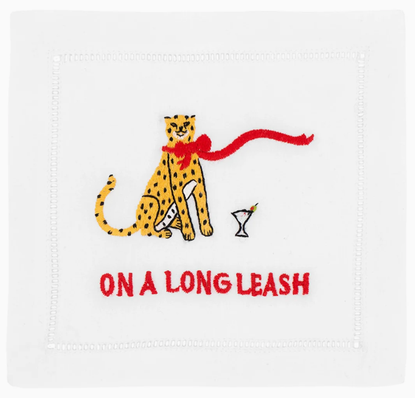 August Morgan Embroidered Napkins (Set of 4 in multiple Designs)