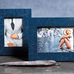 Abstract Inlay Photo Frame