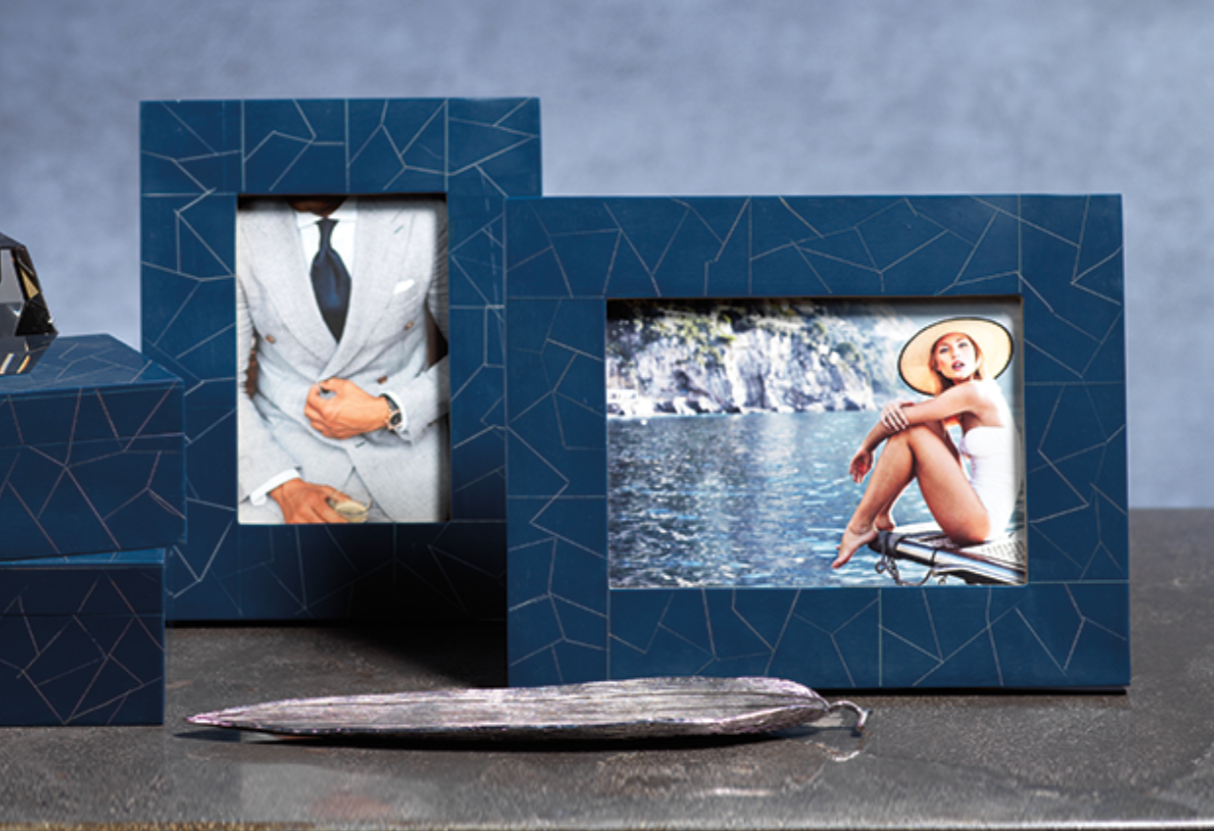 Abstract Inlay Photo Frame