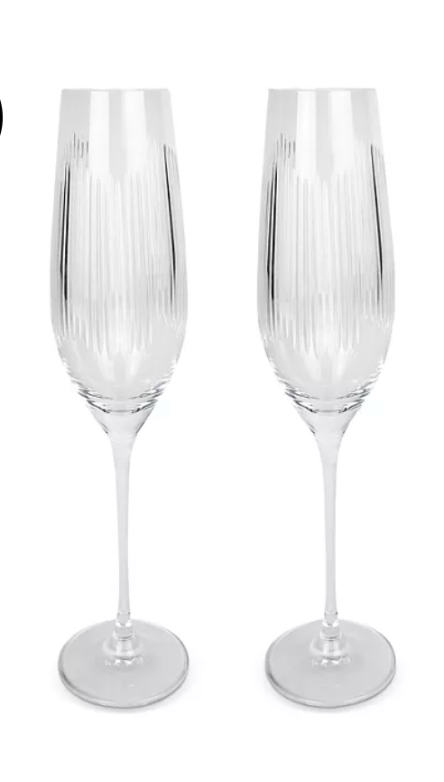 Michael Wainwright Berkshire Champagne Flutes Set of 2