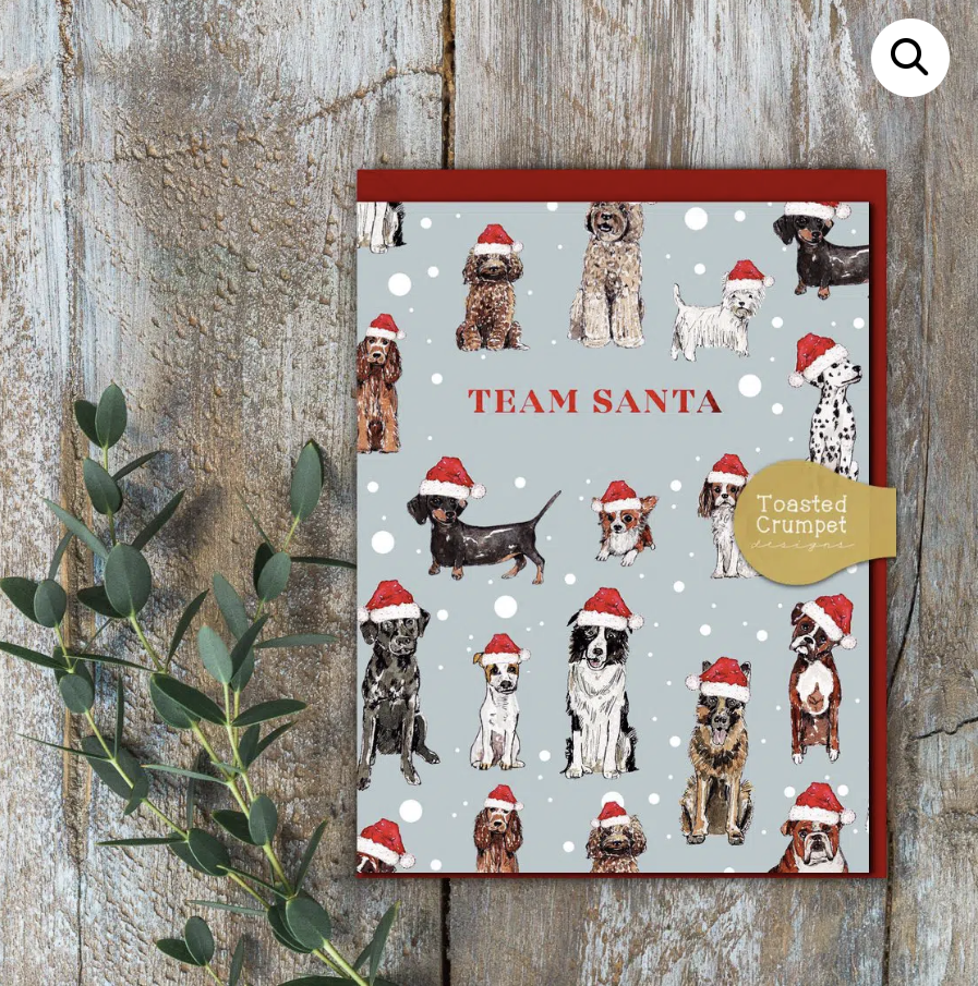 Toasted Crumpet Team Santa Card