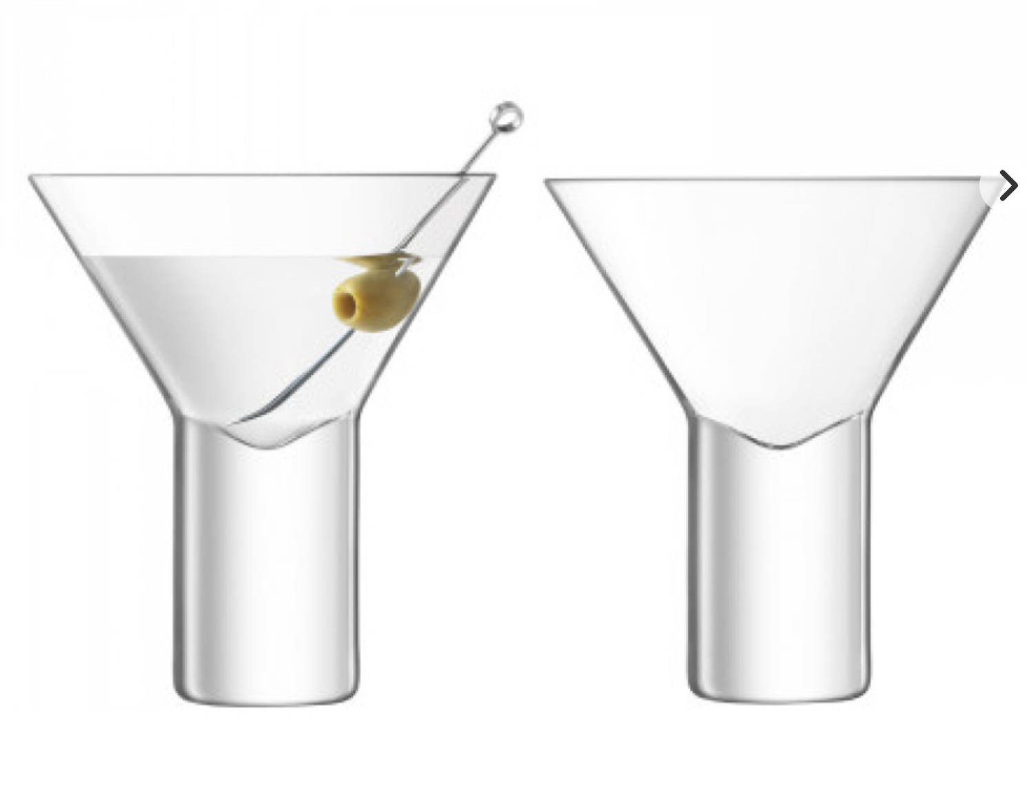 LSA Vodka Cocktail Glasses S/2