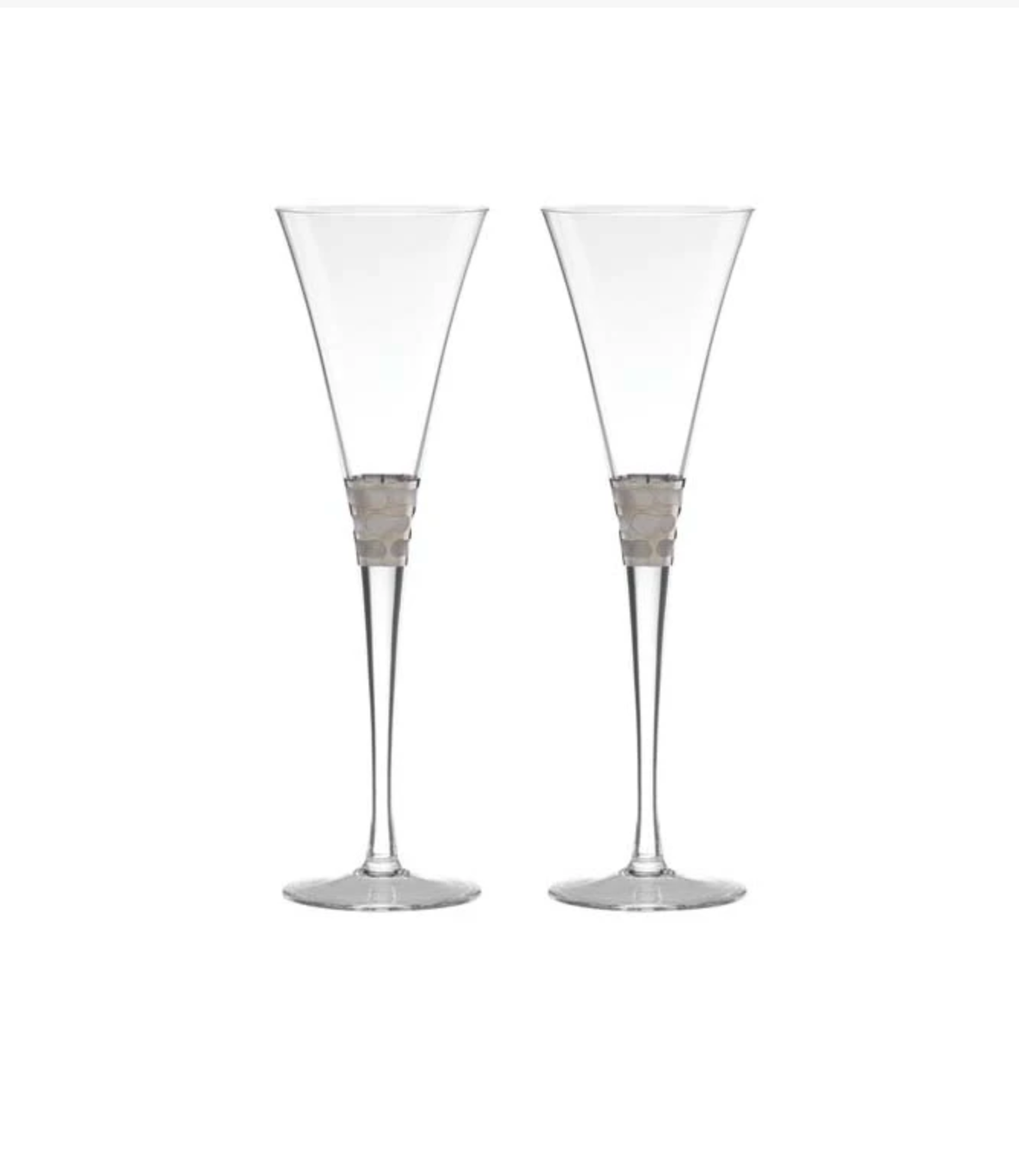 Michael Wainwright Truro Platinum Toasting Flutes S/2