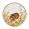 Caspari Turkey & Berries Dinner Plates - 8 Per Package