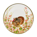 Caspari Turkey & Berries Dinner Plates - 8 Per Package