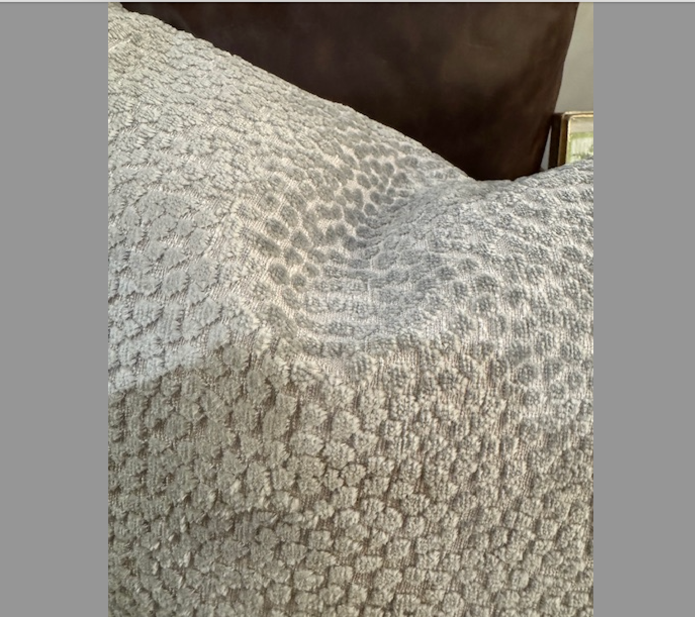 Palecek Pillow Velvet Raised Silver Pearls Down