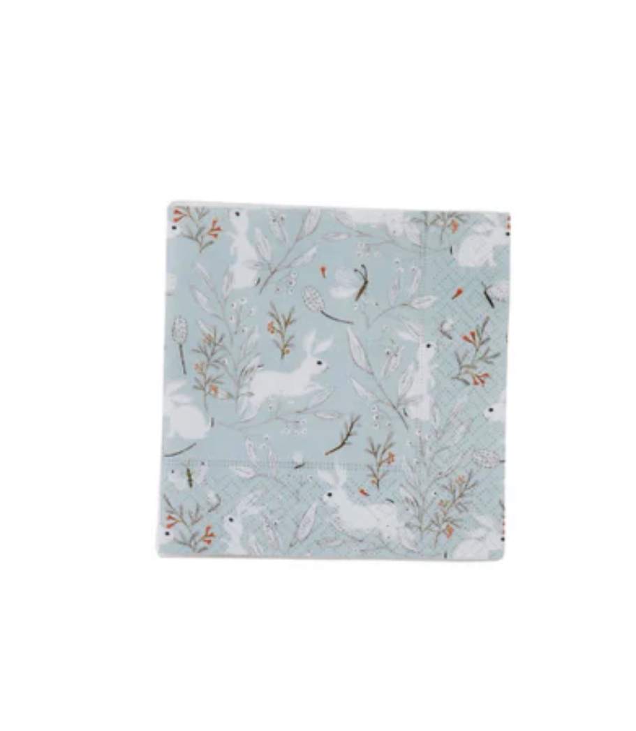 Frolicking Bunnies Beverage Napkins