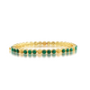 Capucine De Wulf Berry Gem Petite Hinged Bangle - Malachite