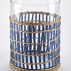 Blue Wicker Wrap lantern