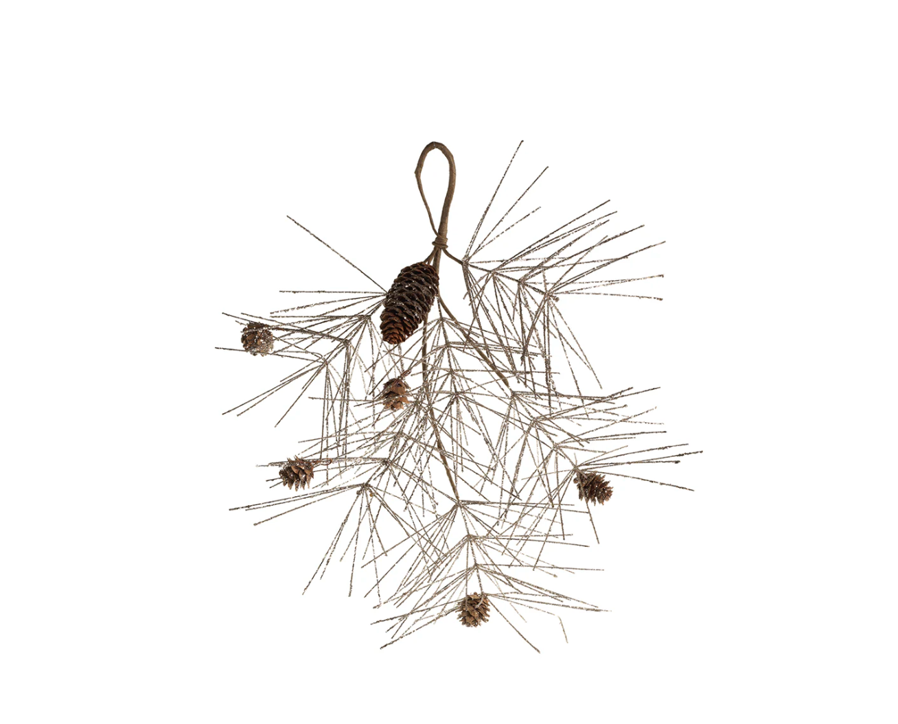 Champagne Spruce & Pinecone Pick