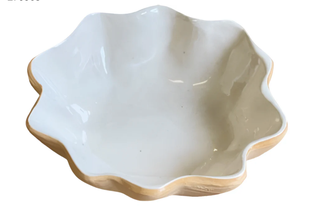 Terrafirma Gourd Dip Bowl in Ivory