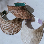 Straw sun visor