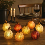 LED Glass Pumpkin Lights