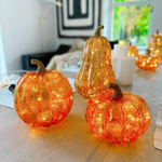Glass Pumpkin Lights (2 Sizes)