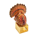 Kim Seybert Turkey Trot Napkin Ring, Set of 4 in a Gift Box