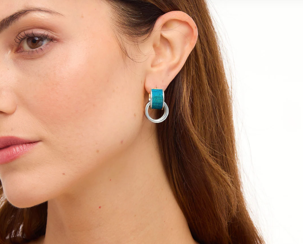 Brackish Eleuthera Two-Piece Hoop Silver