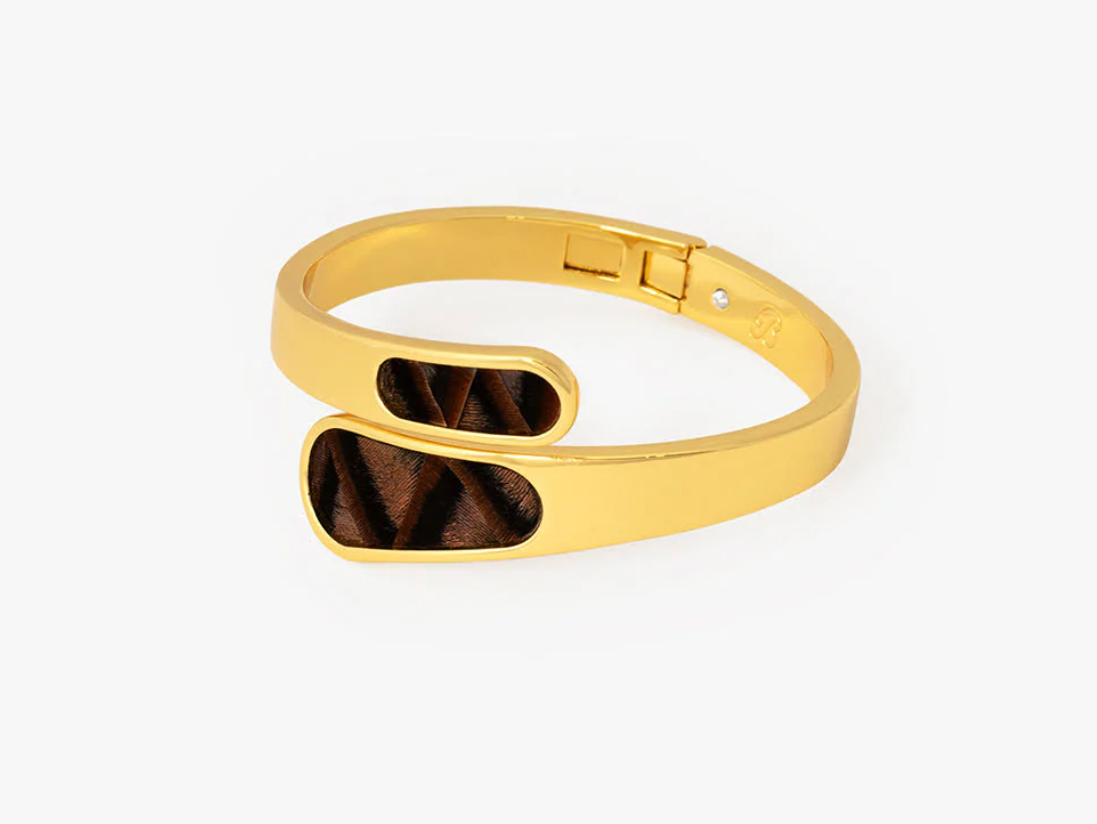 Brackish Naomi Bezel Hinge Cuff