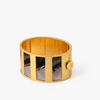 Brackish Nia Striped Hinge Cuff