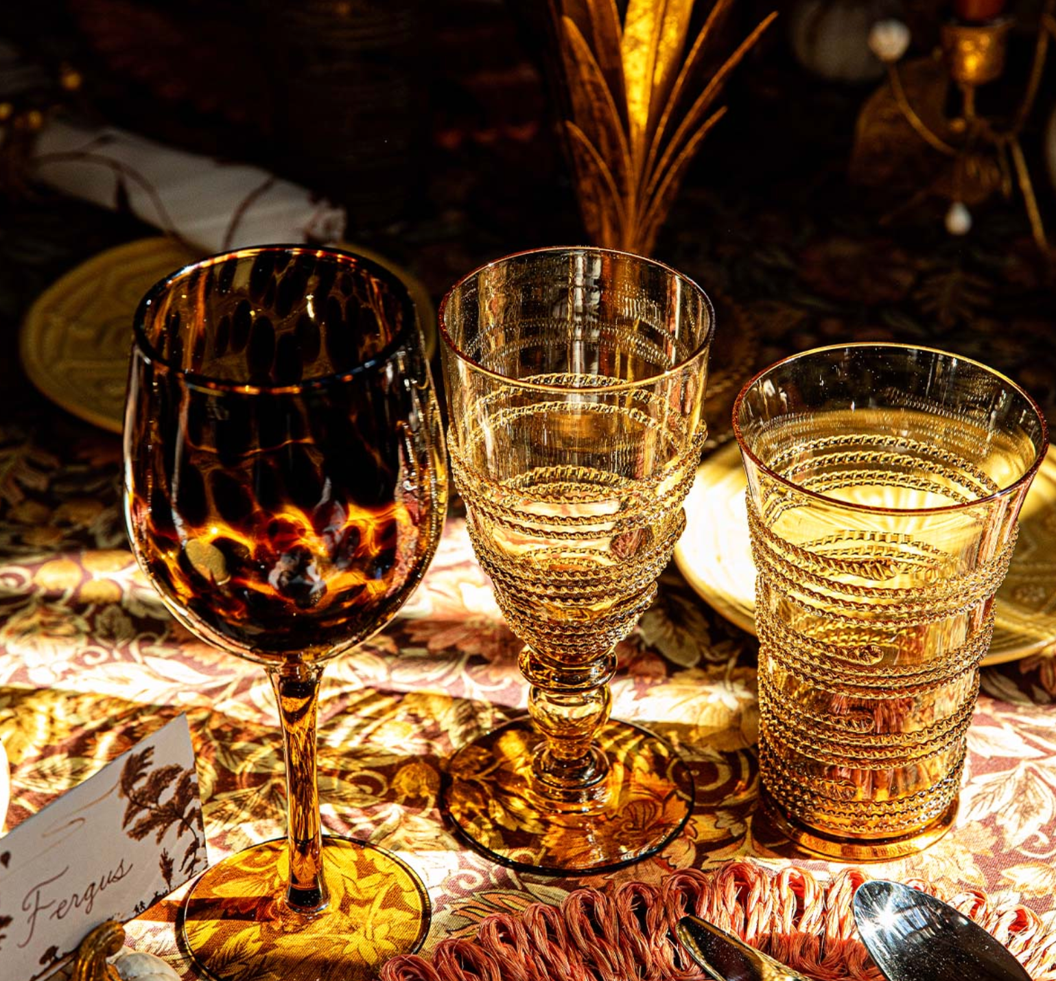 Juliska Puro Wine Glass - Tortoiseshell