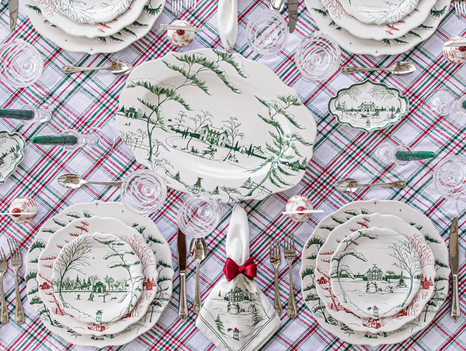 Juliska Country Estate Winter Frolic 18" Serving Platter