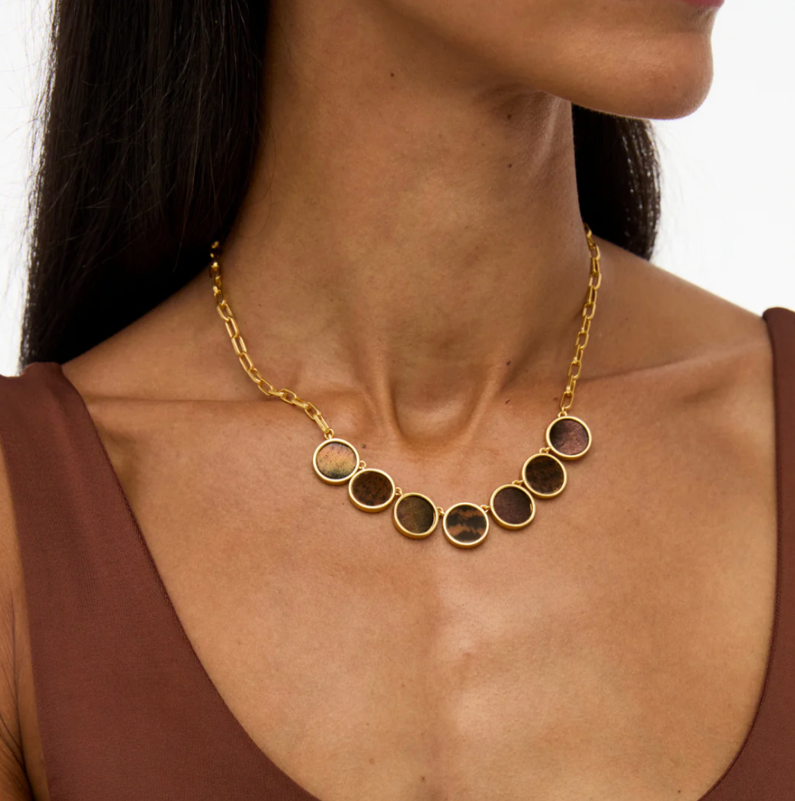Brackish Ellie Multi-Bezel Necklace