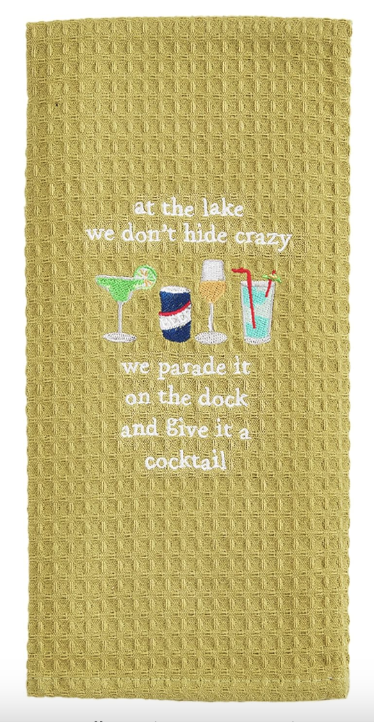 Funny Sayings Waffle Dish Towel