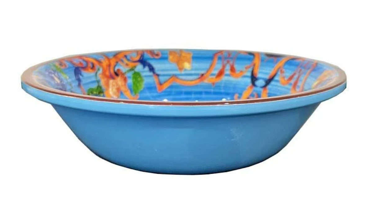 Mario Luca Giusti Pancale Turquoise Soup/Cereal Bowl