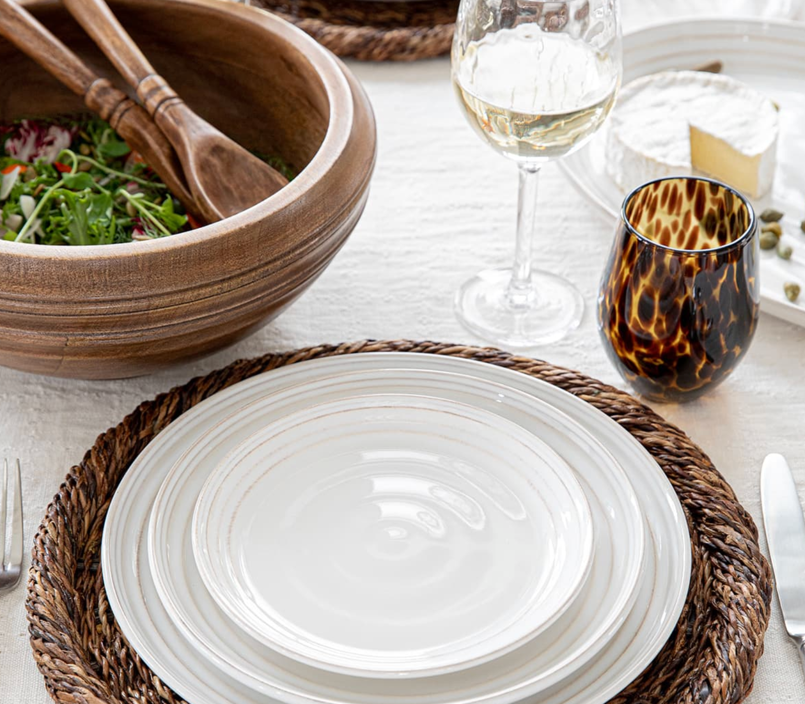 Juliska Puro Stemless Wine Glass - Tortoiseshell