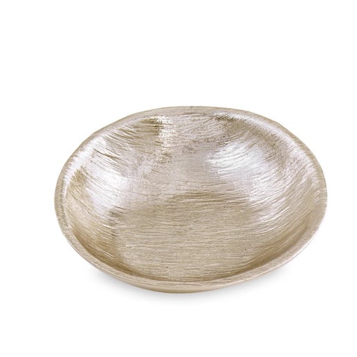 Sierra Modern Strie Small Round Bowl  (Gold)