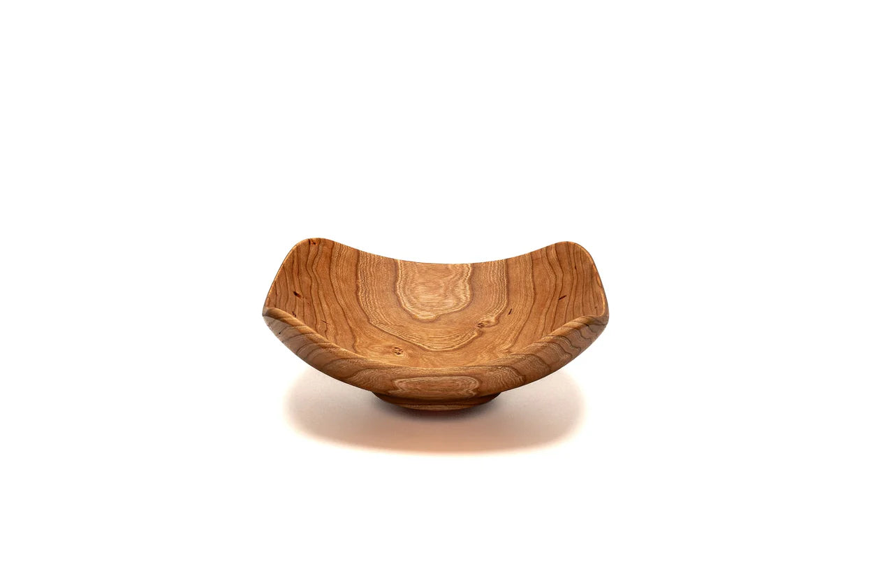 Andrew Pearce Echo (Square) Wooden Bowl in Cherry (Multiple Sizes)