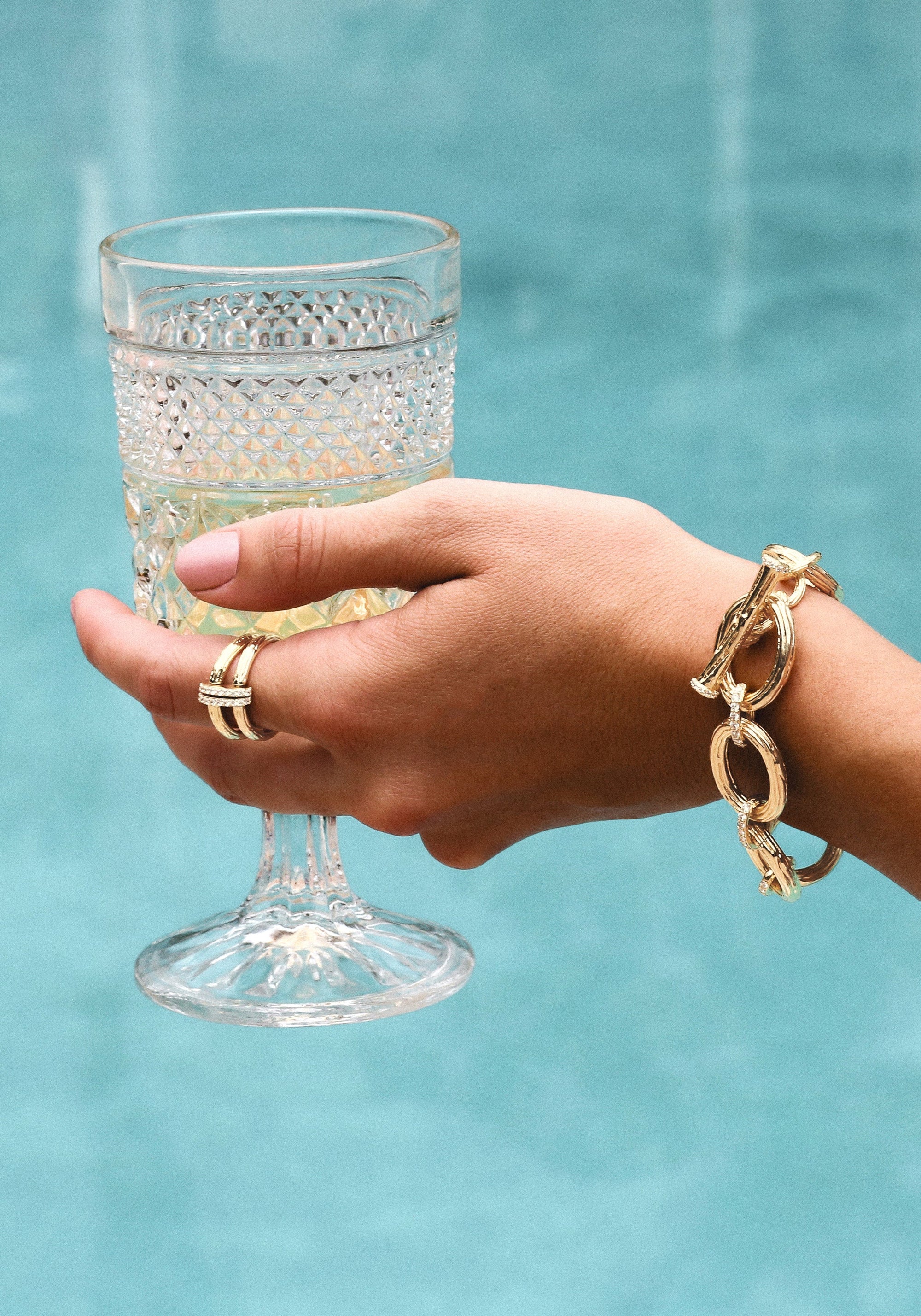 Anabel Aram Enchanted Forest Chain Double Ring (Multiple Sizes)