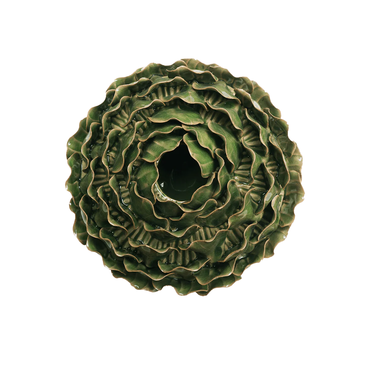 Chive Utopia Ceramic Floral Vase - Green Large