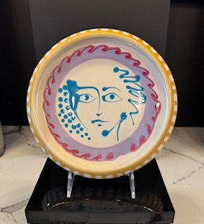 Studio Riviera Viso Frisbee Plate "La Bella Donna"