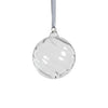 Swirl Blown Glass Ornament - Clear - Medium