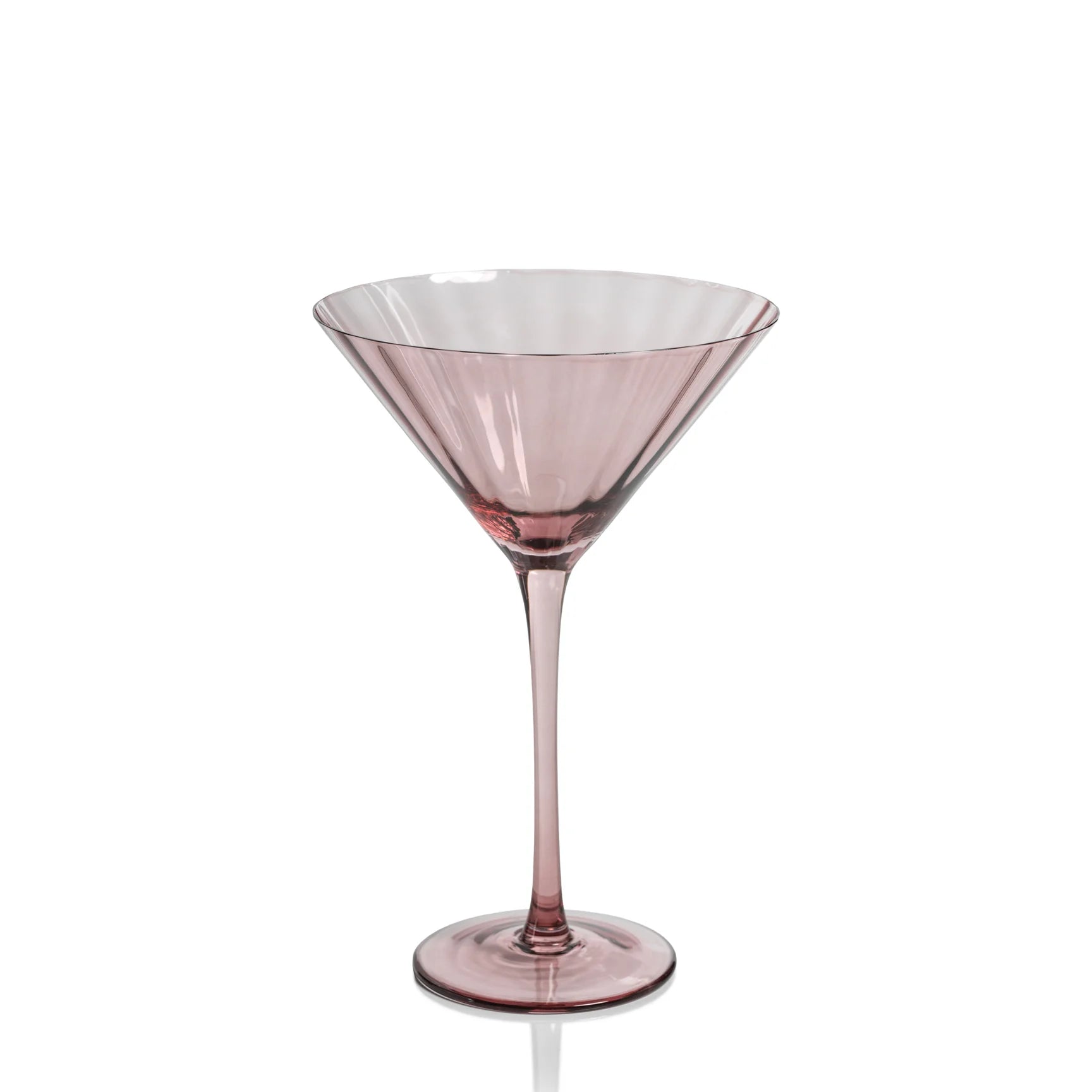 Madeleine Optic Glassware Martini (Multiple Colors)