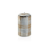 Metalic Pillar Candle 6"