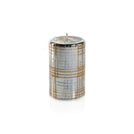 Metalic Pillar Candle 6"