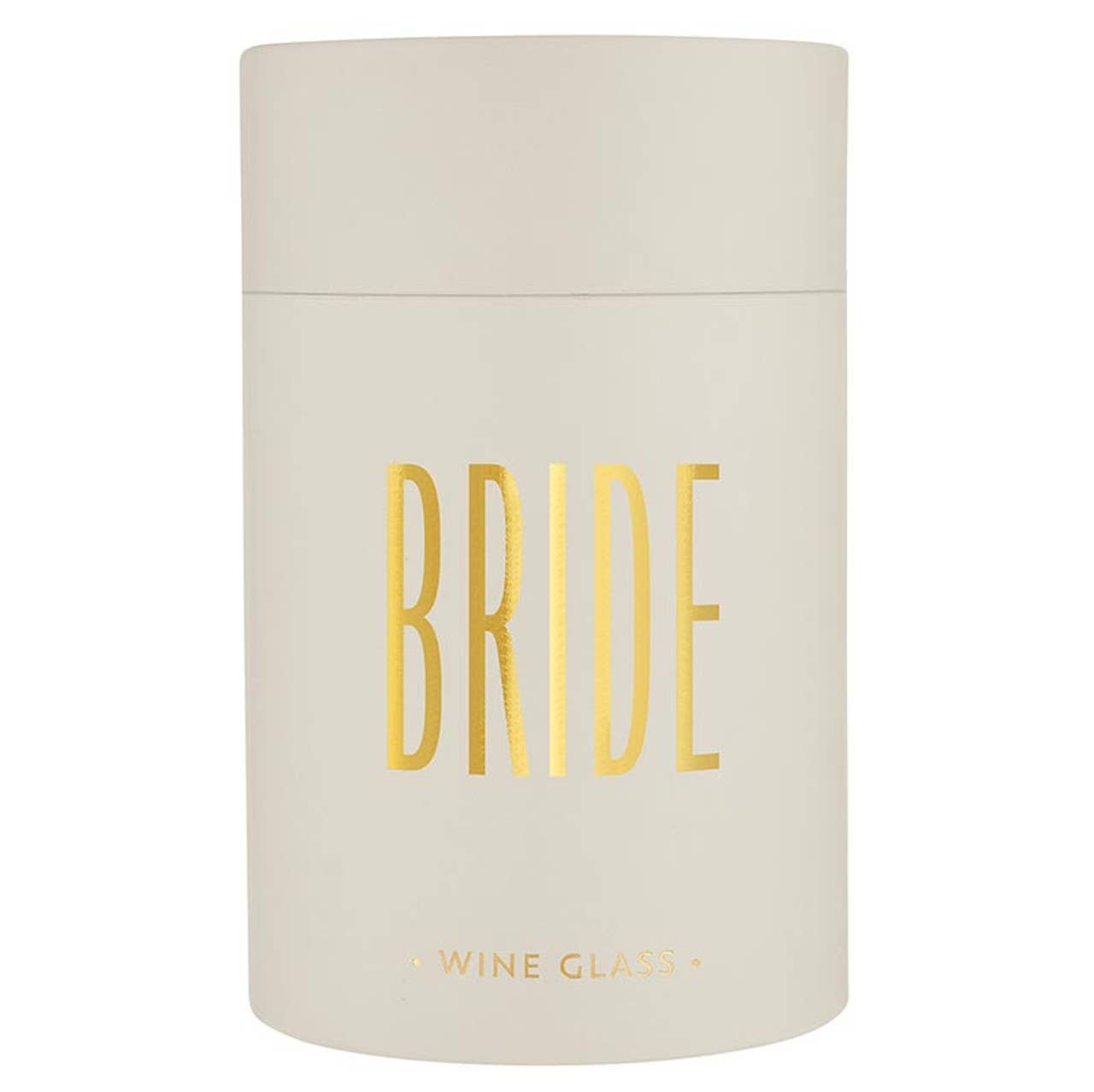 Gold Foil Stemless Wine Glass - Bride