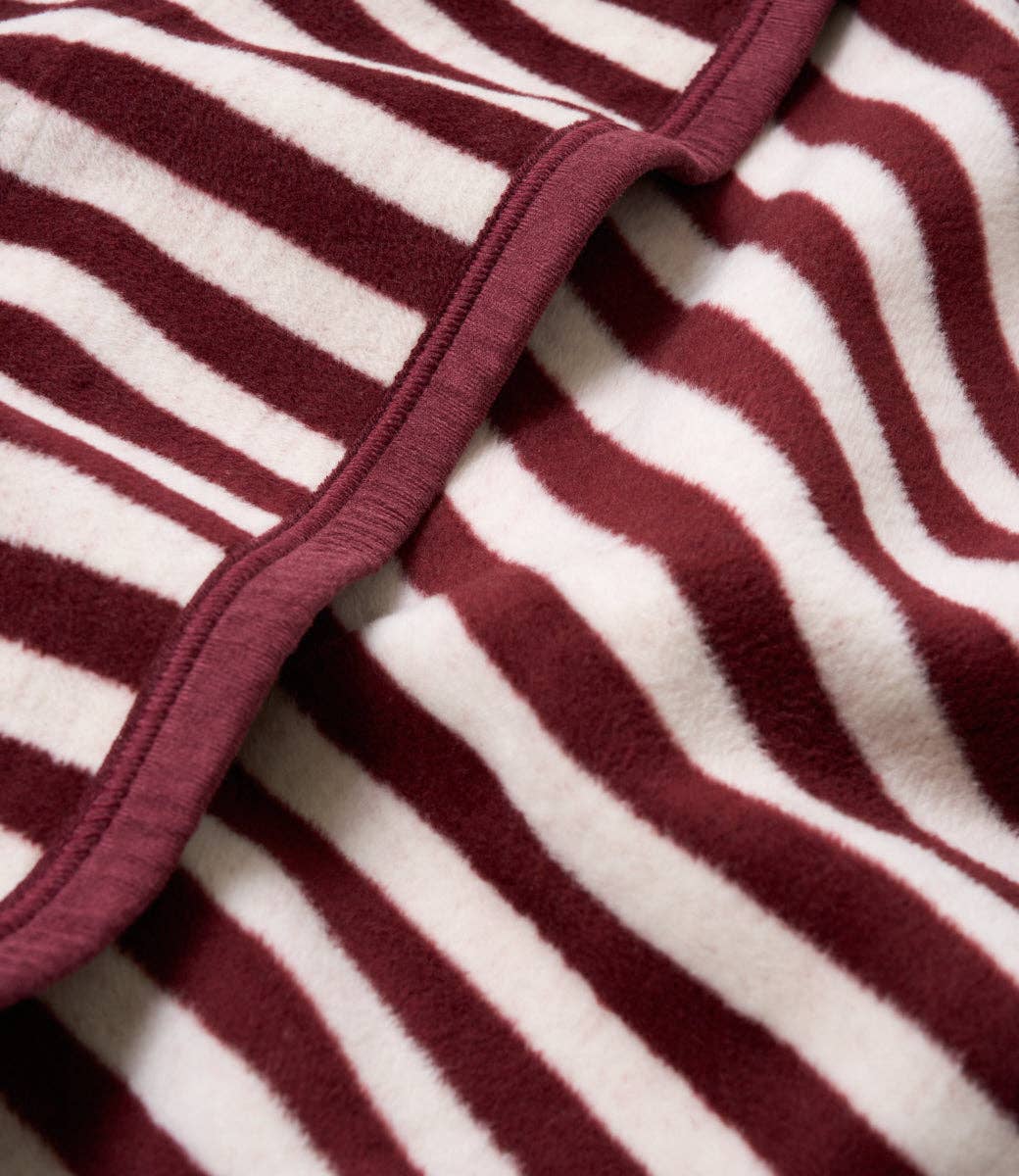 ChappyWrap - Sideline Stripe Maroon Midi Blanket