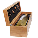 Case Elegance - Bamboo Wine Gift Box Set & Accessories