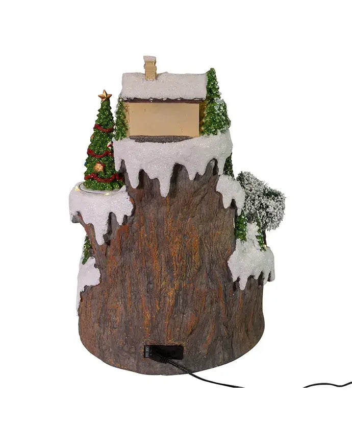 Kurt S. Adler, Inc. - 17"MUSICAL LED VILLAGE ON MTN TABLETOP