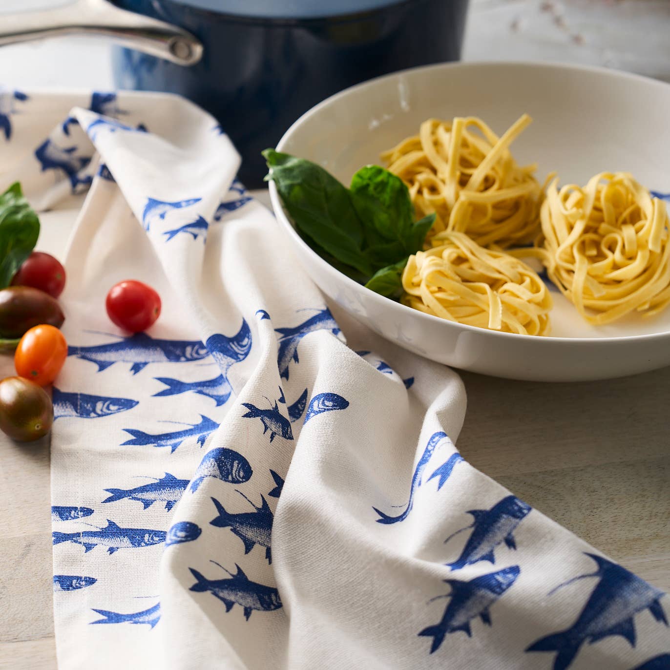 Caskata - School of Fish Kitchen Towels, Set of 2