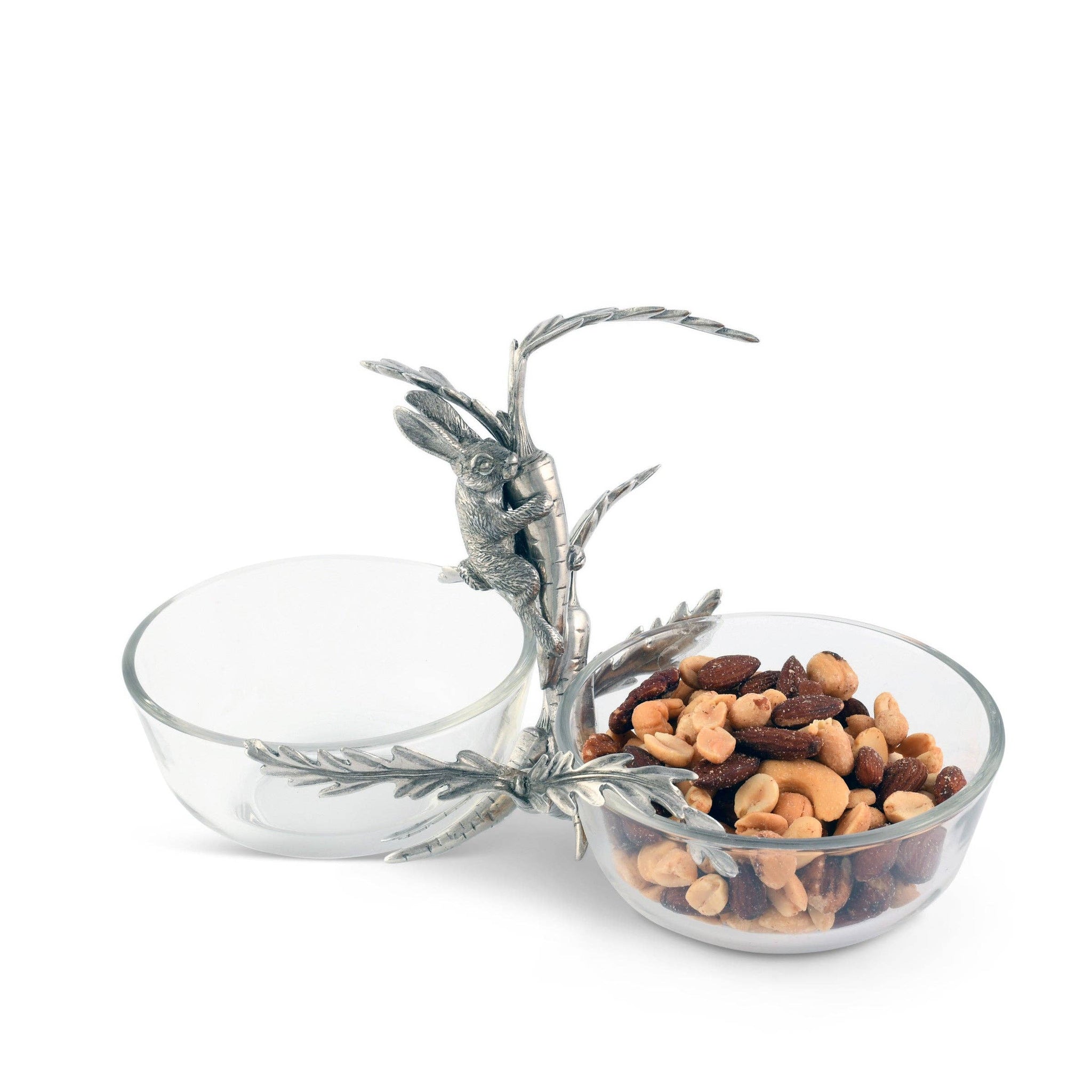 Vagabond House - Rabbit / Carrot Double Dish Condiment Server