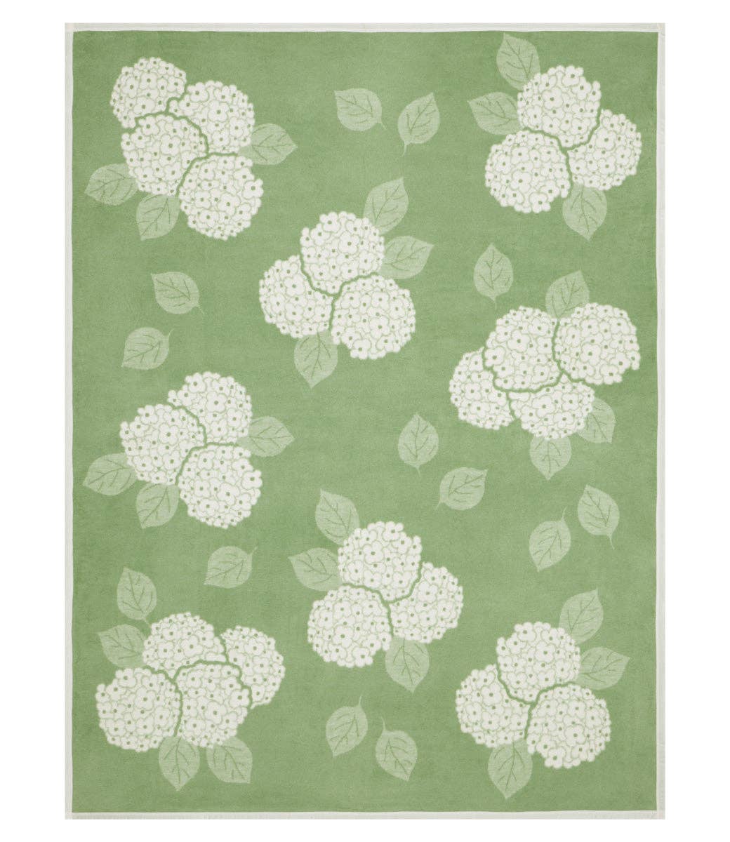 ChappyWrap - Hydrangeas Sage Blanket