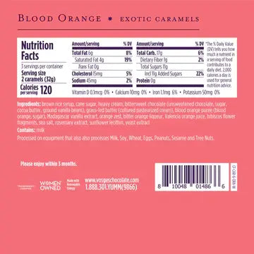 Vosges Red Hawaiian Salt Exotic Caramels- Gourmet